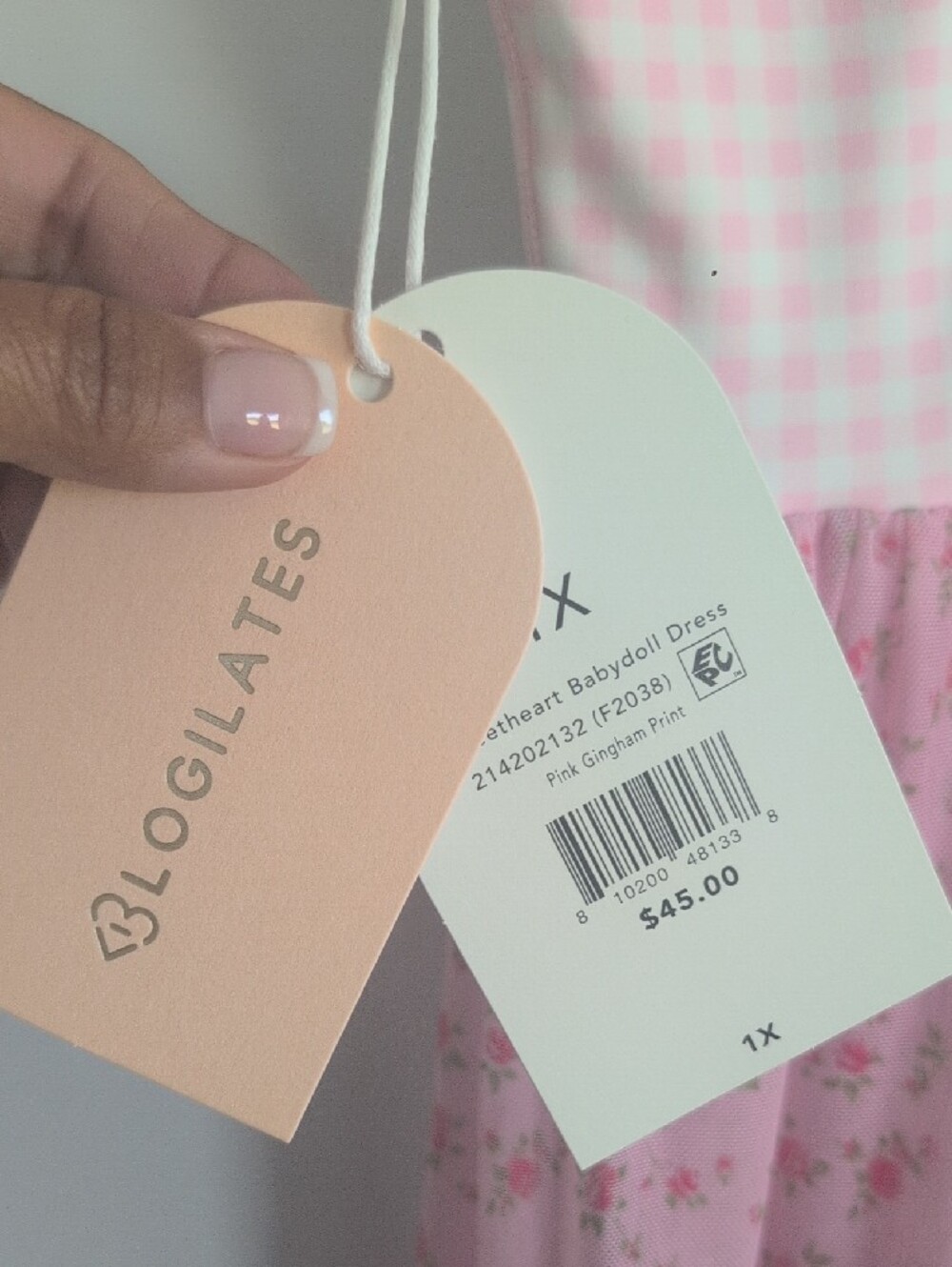 NWT Blogilates Sweetheart Babydoll Dress - Picture 4 of 5